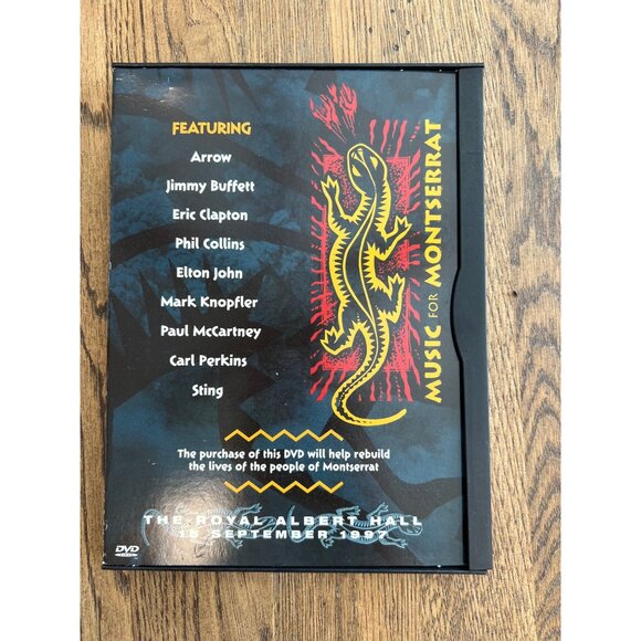 Music For Montserrat Concert DVD 1997 Music Phil Collins Elton John Pre-Owned - Picture 1 of 4
